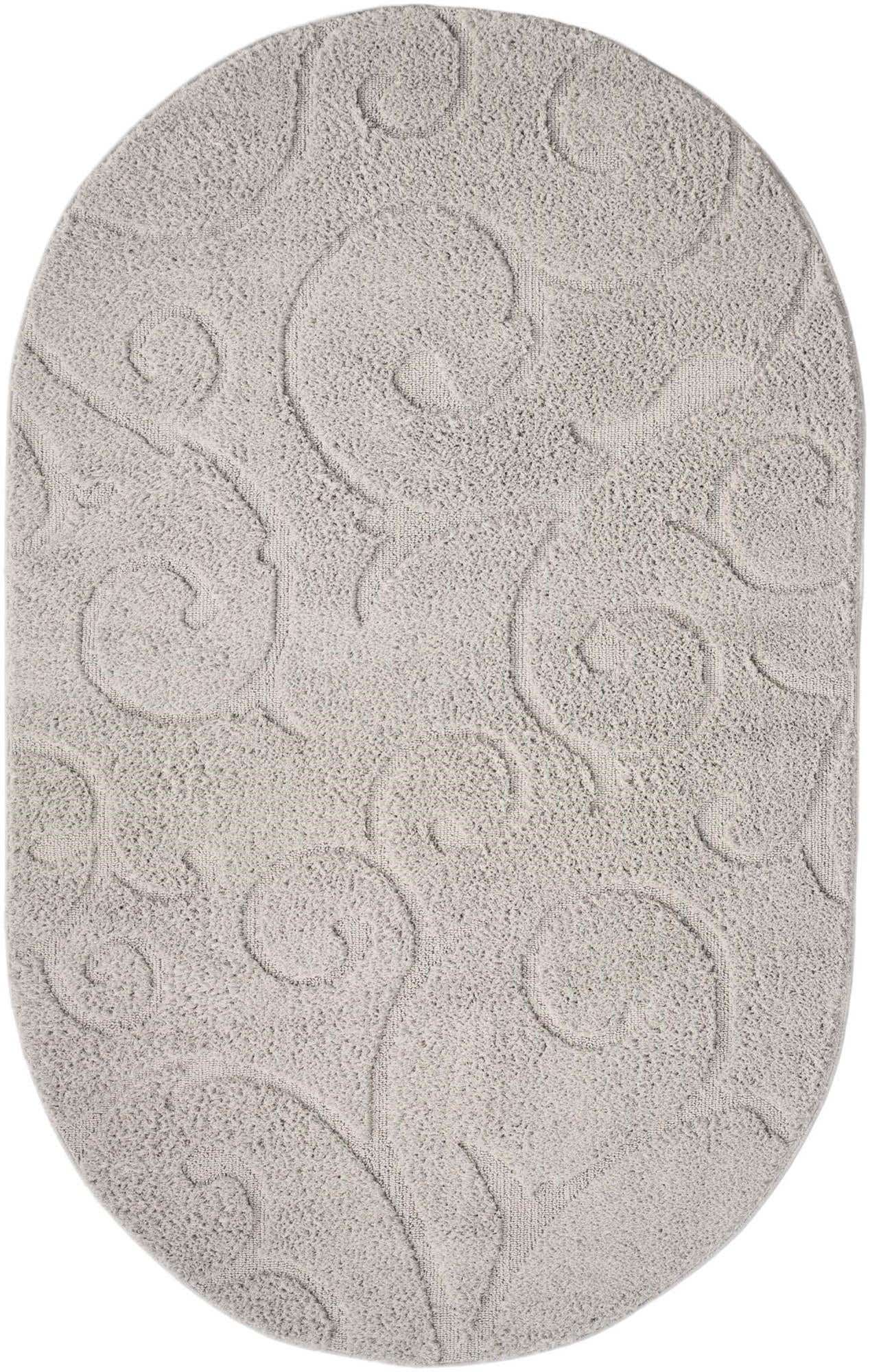 5' x 8' Botanical Shag Oval Rug
