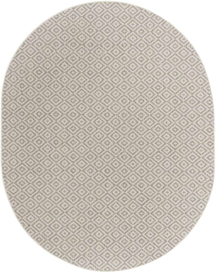 7' 10 x 10' Easy-Clean Jill Zarin Costa Rica Indoor / Outdoor Oval Rug