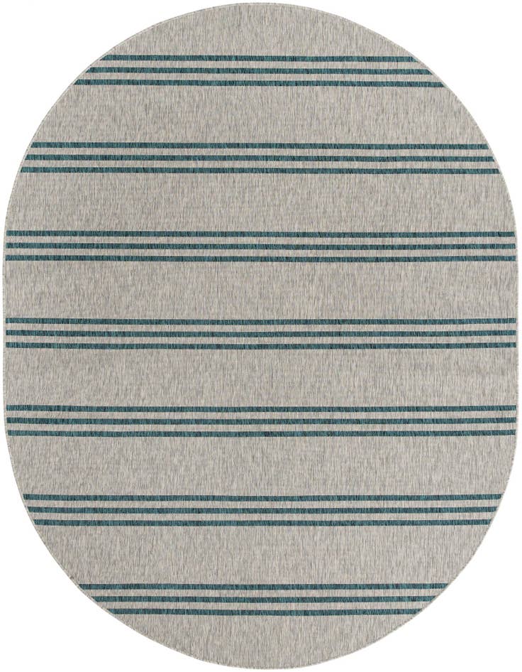 Detail image of 7' 10 x 10' Easy-Clean Jill Zarin Anguilla Indoor / Outdoor Oval Rug