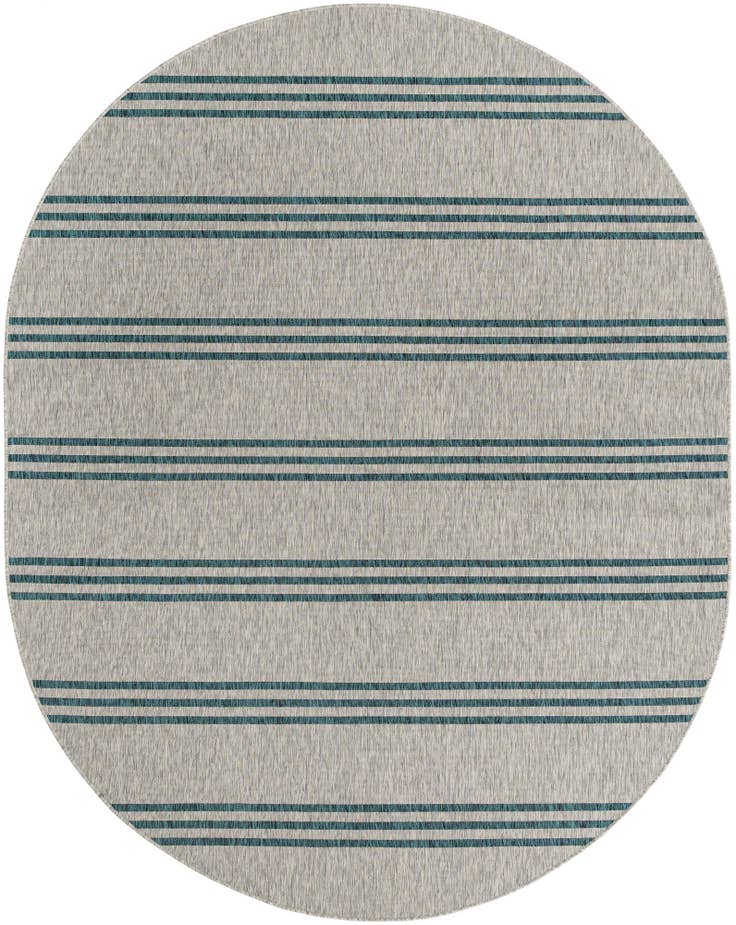 Detail image of 7' 10 x 10' Easy-Clean Jill Zarin Anguilla Indoor / Outdoor Oval Rug