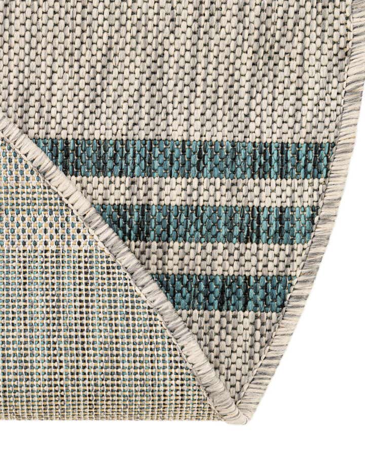 5' 3 x 8' Easy-Clean Jill Zarin Anguilla Indoor / Outdoor Oval Rug