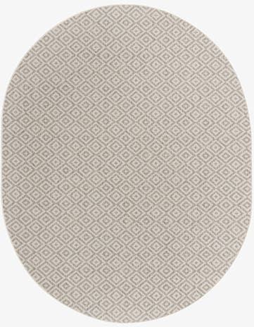 7' 10 x 10' Easy-Clean Jill Zarin Costa Rica Indoor / Outdoor Oval Rug