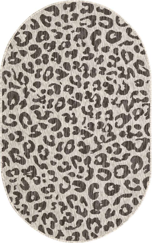 3' x 5' 3 Easy-Clean Safari Indoor / Outdoor Oval Rug