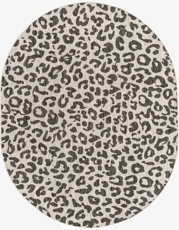 7' 10 x 10' Easy-Clean Safari Indoor / Outdoor Oval Rug