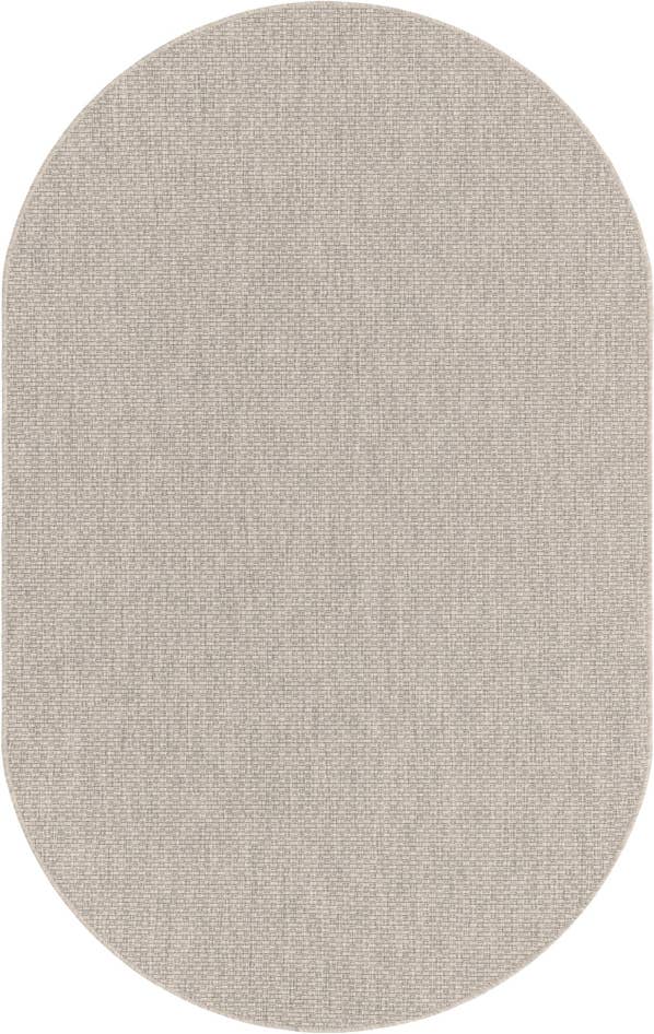 Detail image of 5' 3 x 8' Easy-Clean Solid Indoor / Outdoor Oval Rug