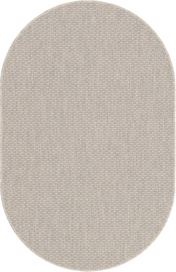 Detail image of 3' x 5' 3 Easy-Clean Solid Indoor / Outdoor Oval Rug
