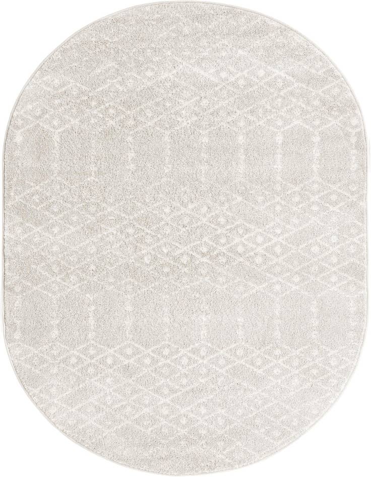 Detail image of 4' x 6' Paxon Trellis Oval Rug