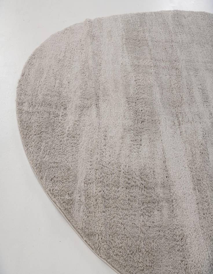 Detail image of 5' 2 x 7' 8 Solid Shag Oval Rug