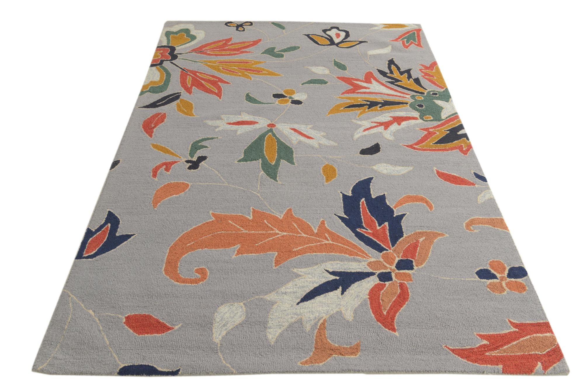 5' x 8' Agra Wool Rug