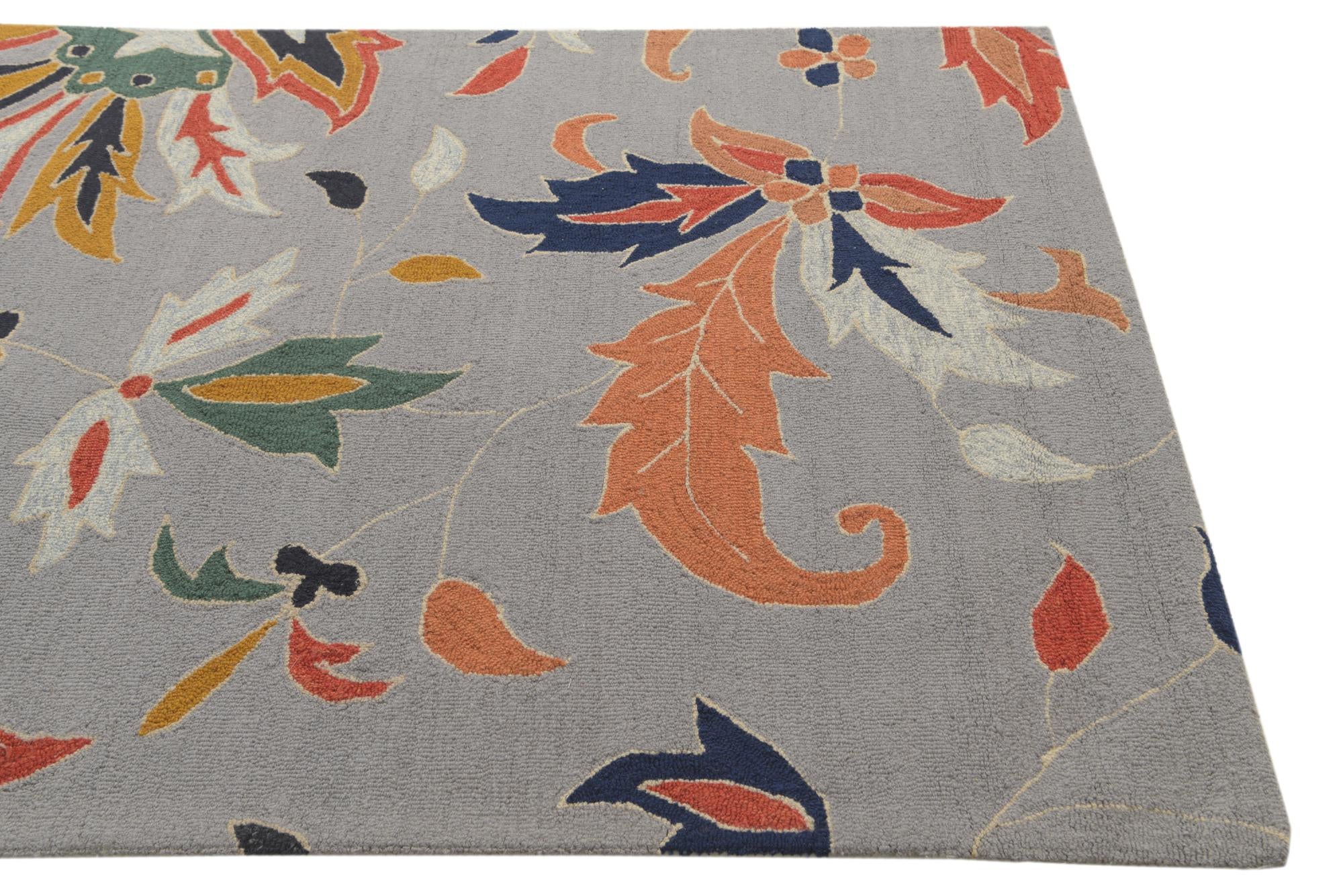 5' x 8' Agra Wool Rug