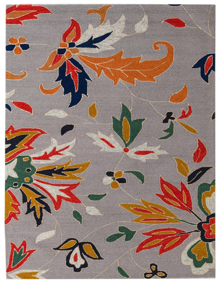 Detail image of 5' x 8' Agra Wool Rug