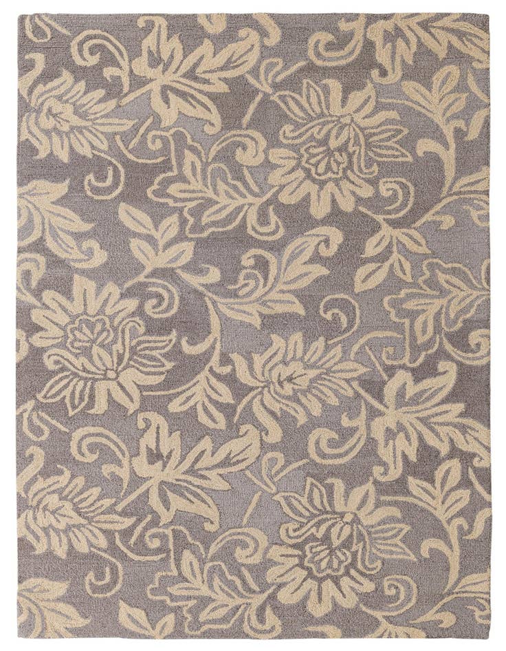 Detail image of 5' x 8' Agra Wool Rug
