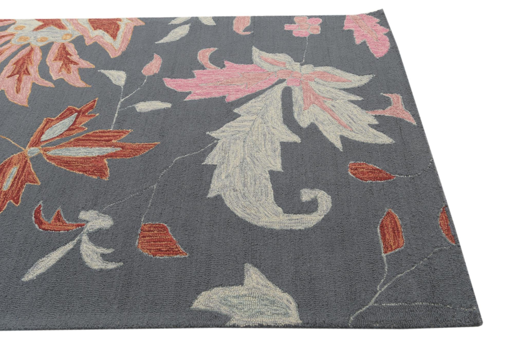 5' 1 x 8' Agra Wool Rug