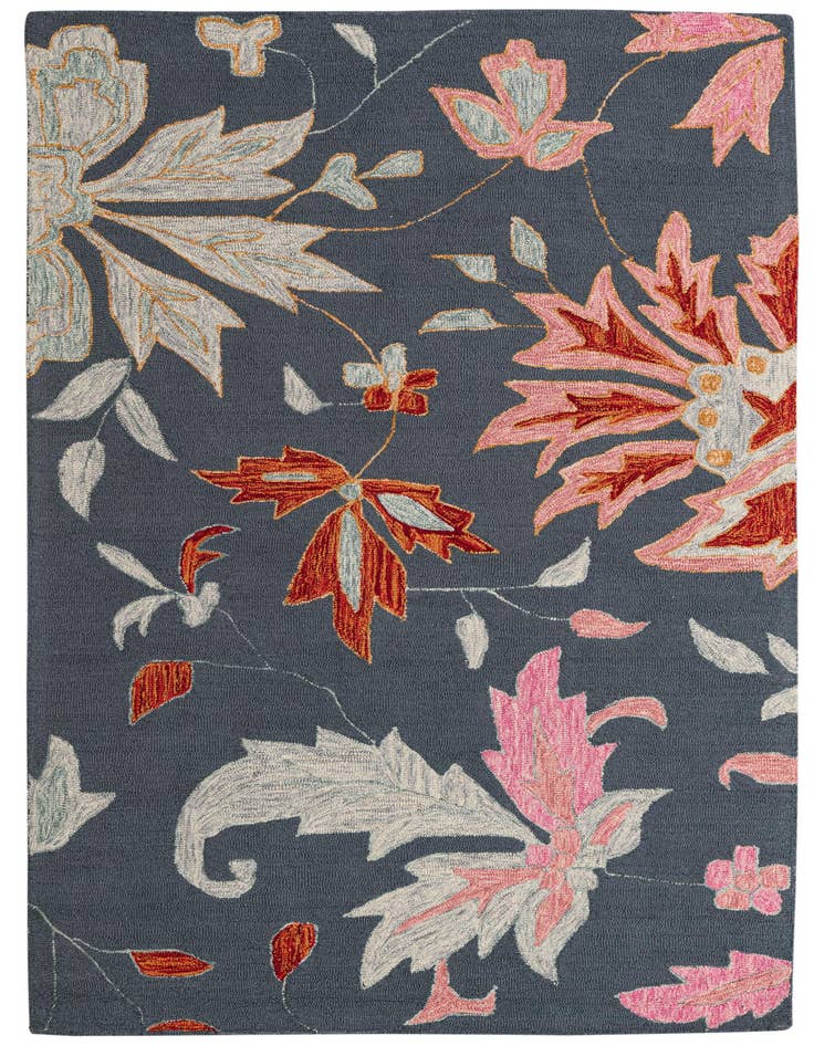 Detail image of 5' 1 x 8' Agra Wool Rug