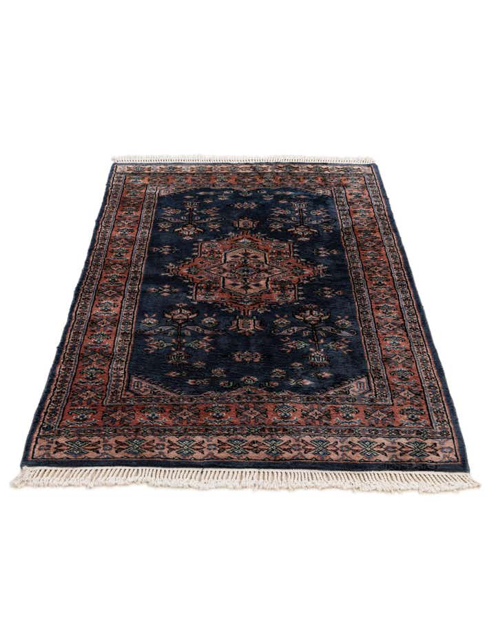 3' 1 x 5' Hand Knotted Bokhara Wool Rug