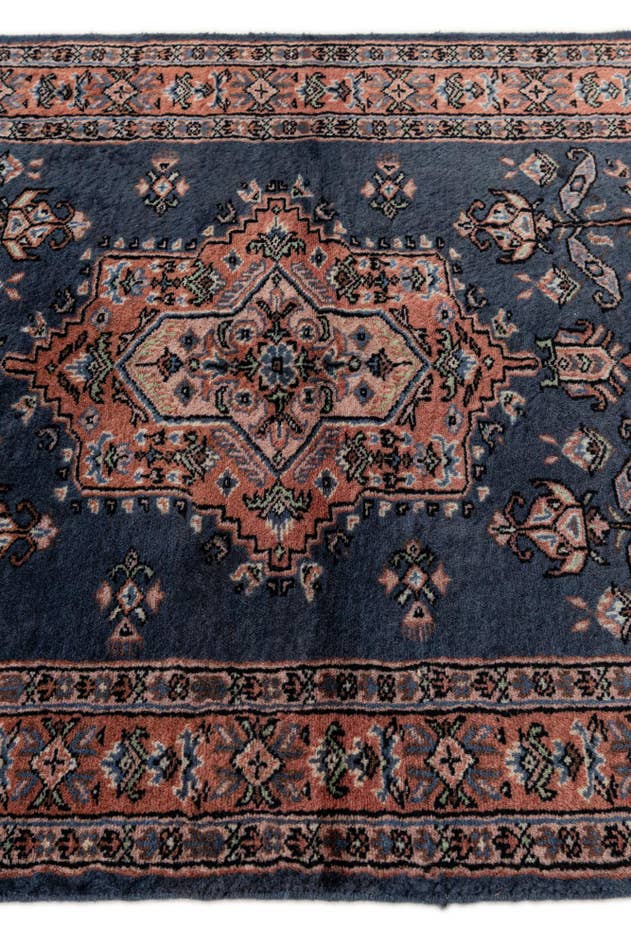 Detail image of 3' 1 x 5' Hand Knotted Bokhara Wool Rug
