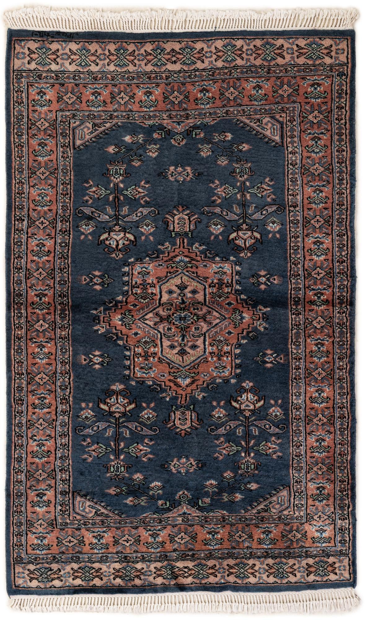 3' 1 x 5' Hand Knotted Bokhara Wool Rug