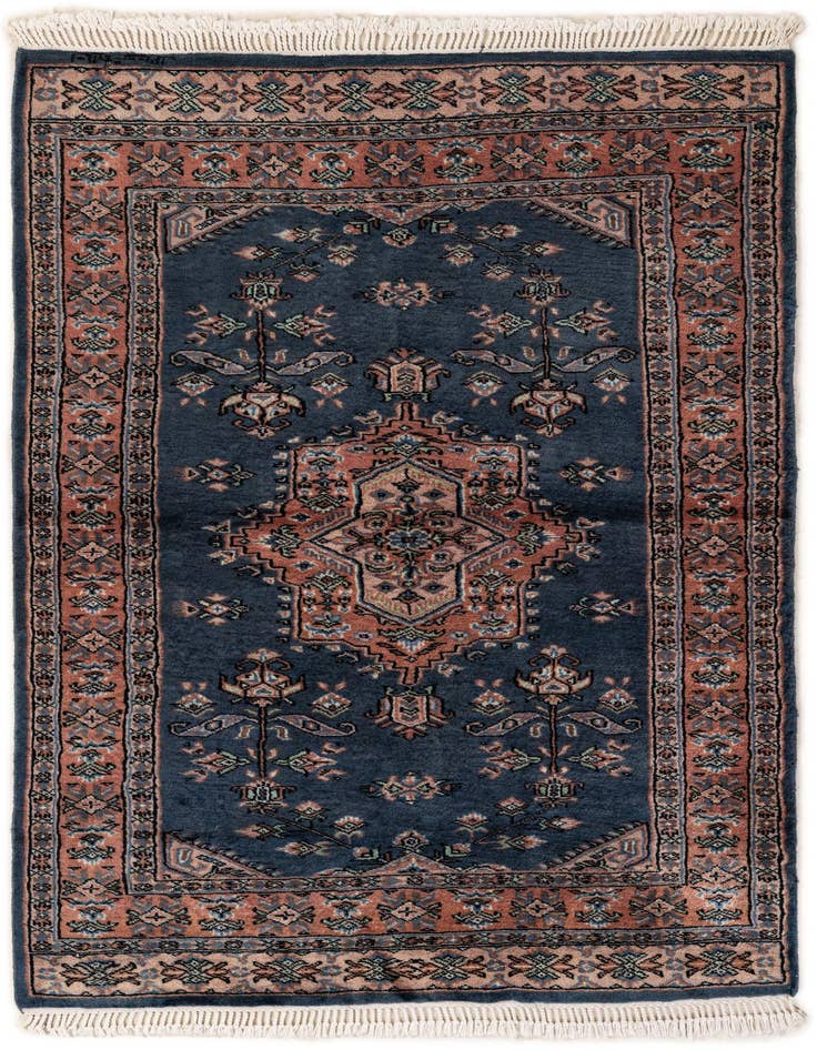 Detail image of 3' 1 x 5' Hand Knotted Bokhara Wool Rug