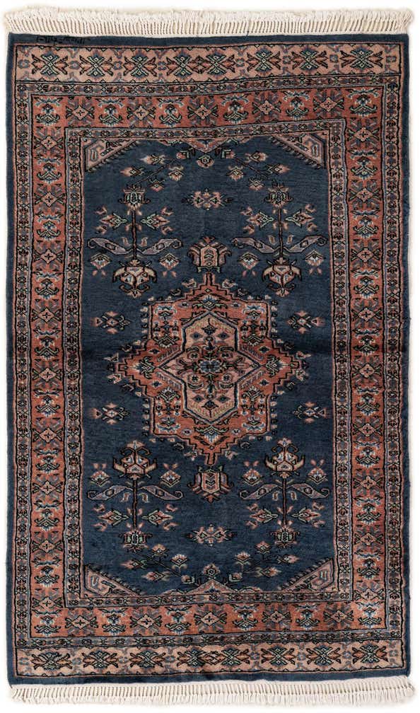 3' 1 x 5' Hand Knotted Bokhara Wool Rug
