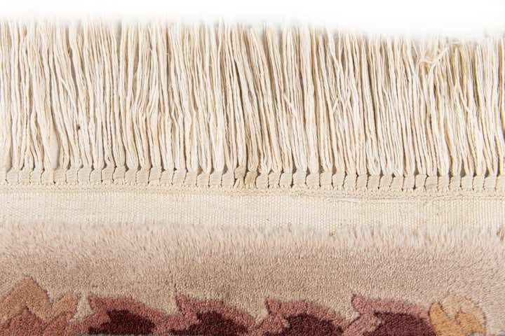 2' 4 x 4' 3 Hand Knotted Carved Pekin Wool Rug