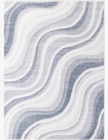 5' 1 x 6' 11 Carved Solid Rabbit Rug