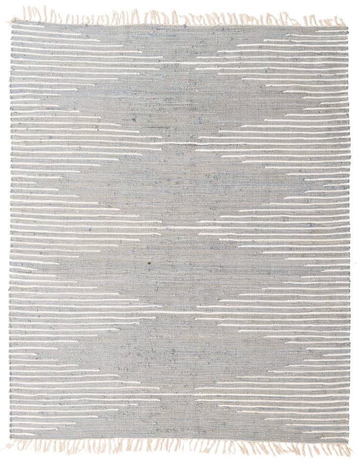 Detail image of 7' 1 x 10' Chindi Cotton Rug