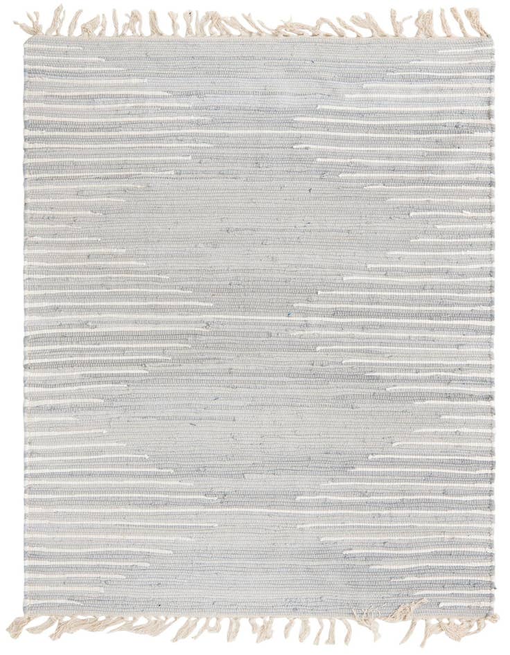 Detail image of 4' 1 x 6' 1 Chindi Cotton Rug
