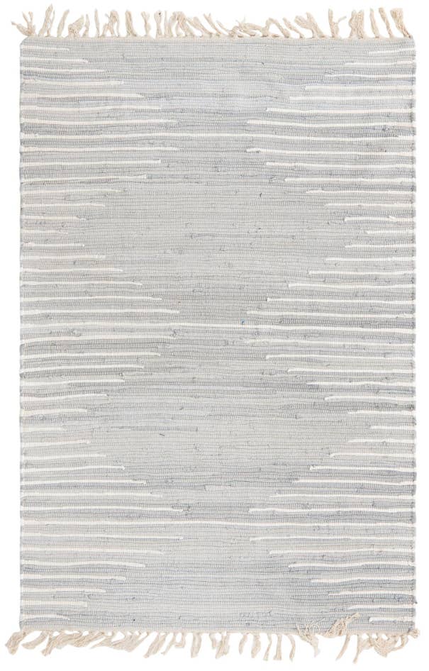 Detail image of 4' 1 x 6' 1 Chindi Cotton Rug