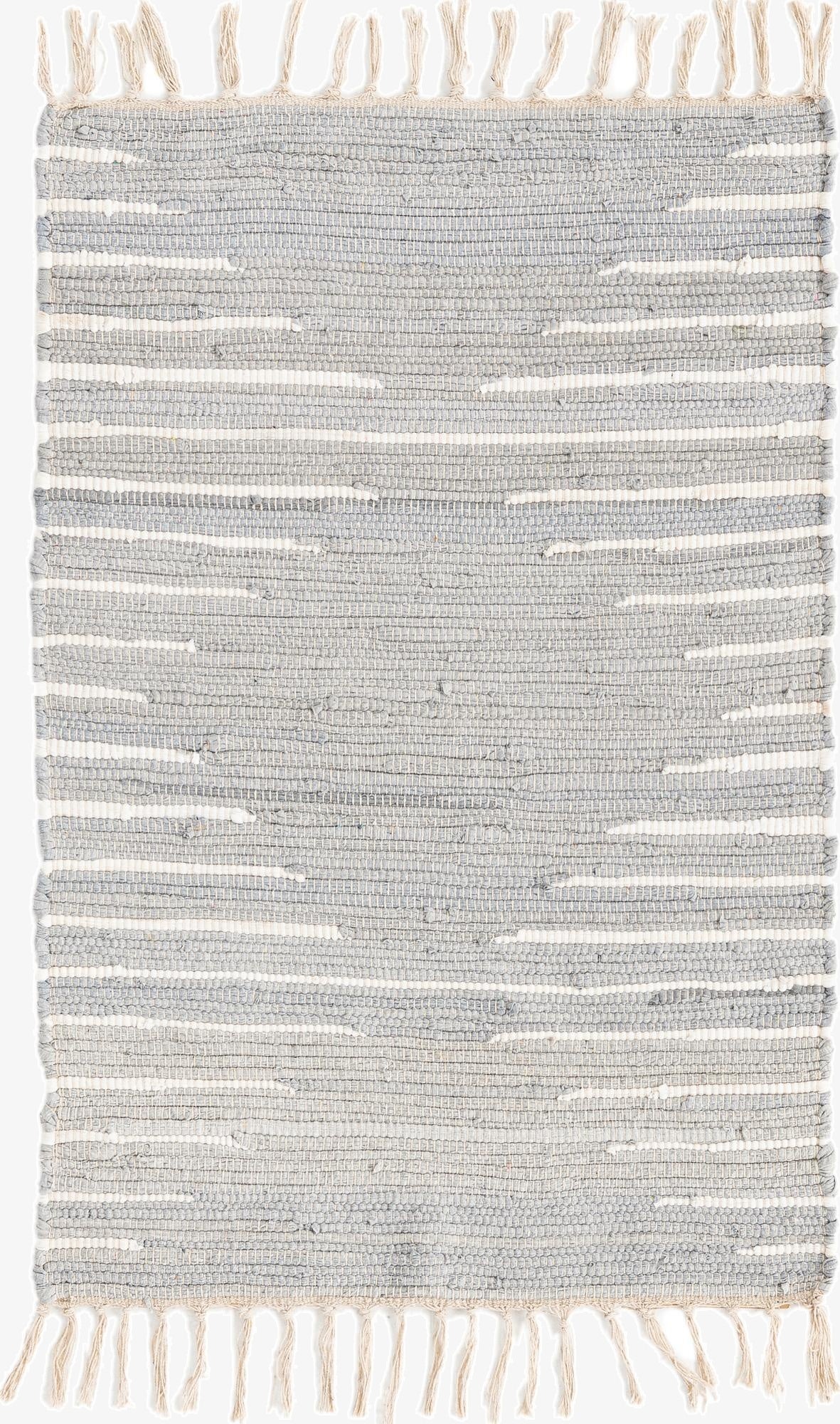 2' x 3' 1 Chindi Cotton Rug