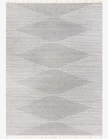 Light Gray Chindi Cotton Rug