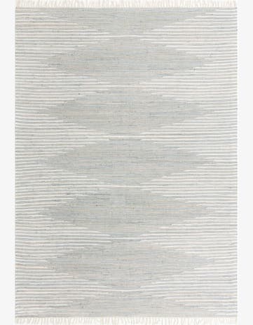 Light Gray Chindi Cotton Rug