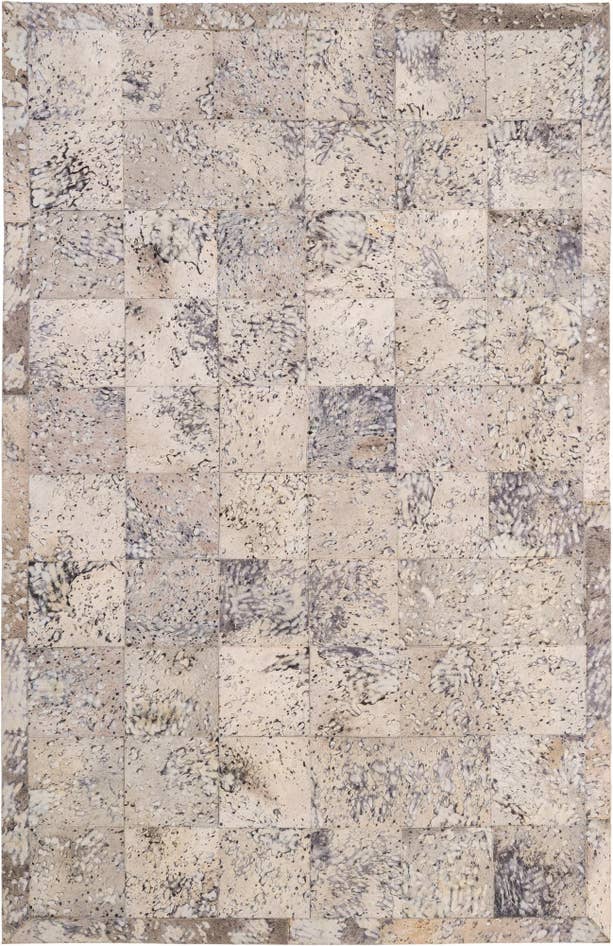 Detail image of 5' 4 x 8' 2 Cowhide - Patchwork Rug