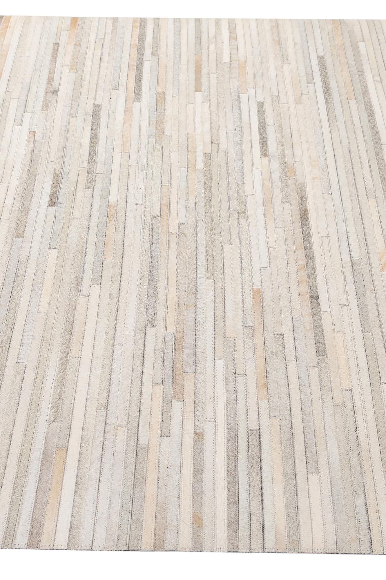 5' 1 x 8' 2 Cowhide - Patchwork Rug