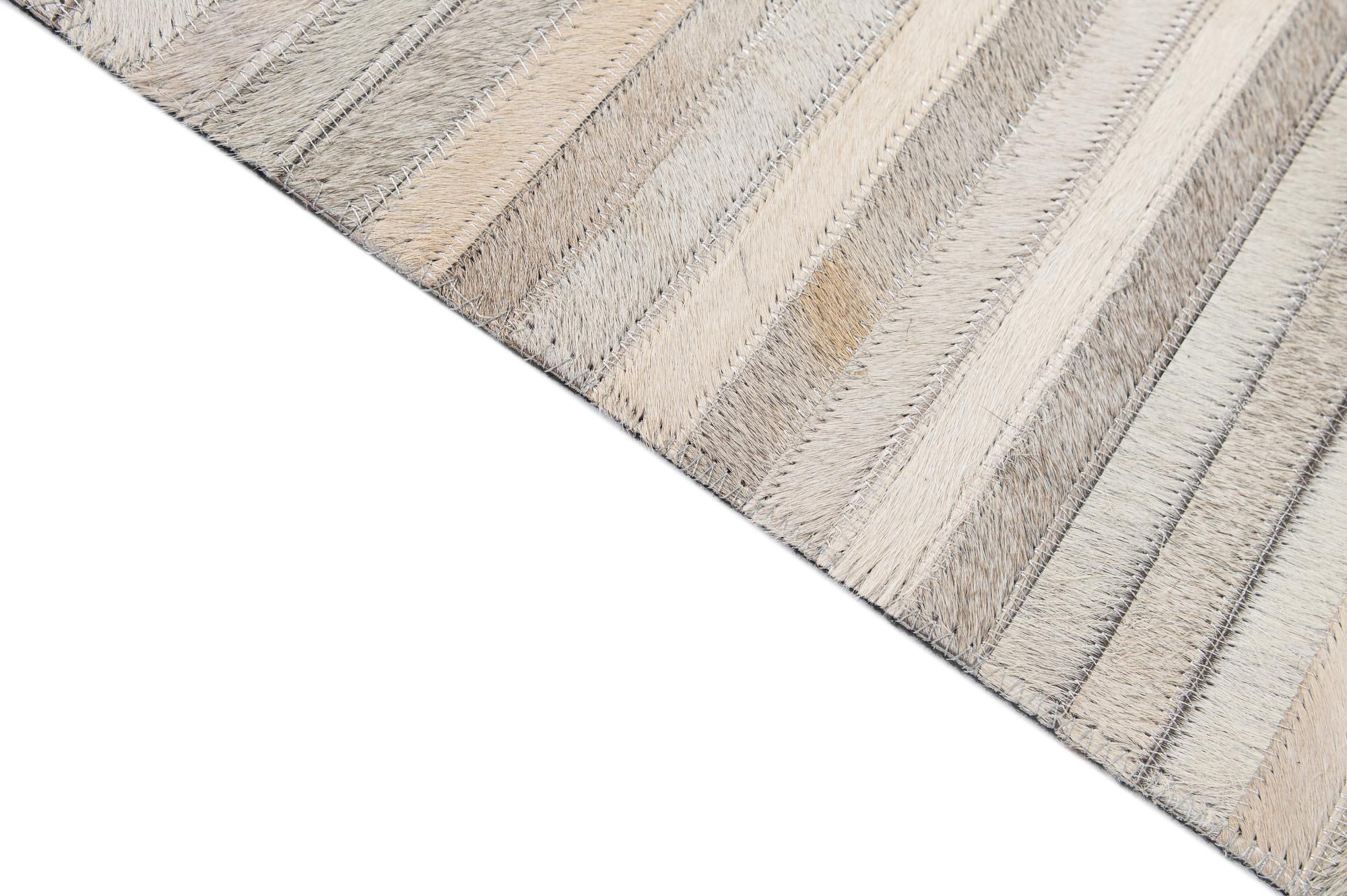 5' 1 x 8' 2 Cowhide - Patchwork Rug