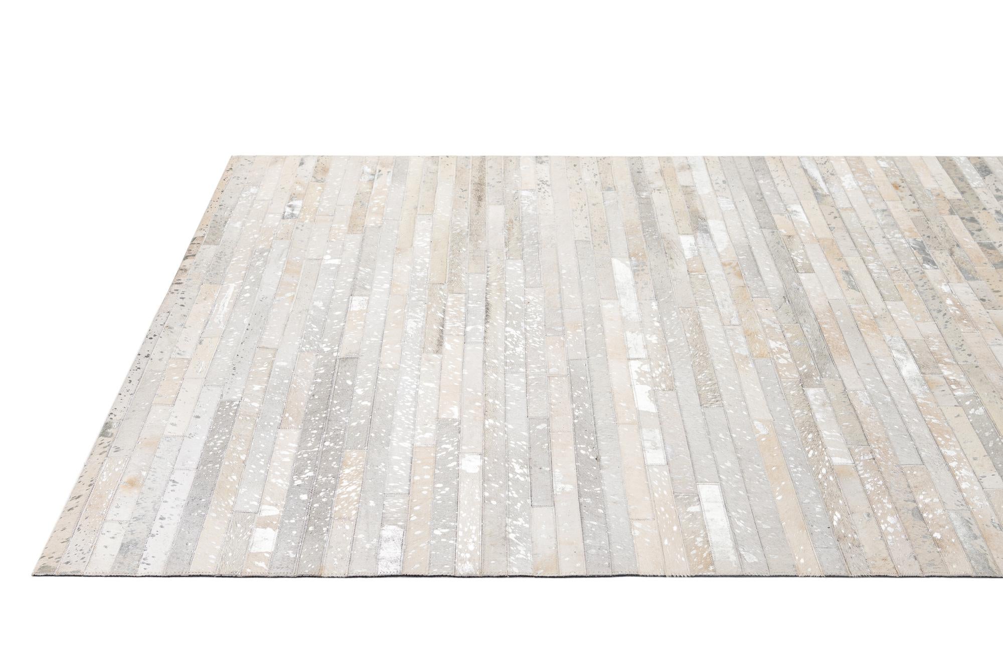 5' 2 x 7' 11 Cowhide - Patchwork Rug