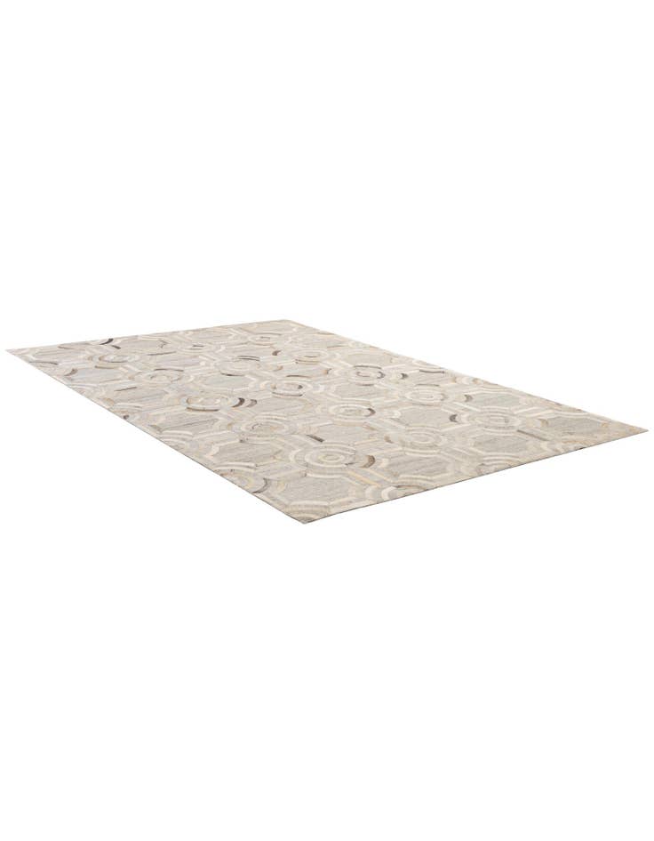 Detail image of 5' 2 x 7' 9 Cowhide - Patchwork Rug