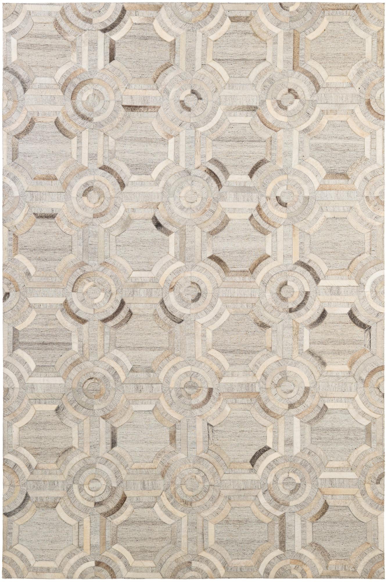 5' 2 x 7' 9 Cowhide - Patchwork Rug