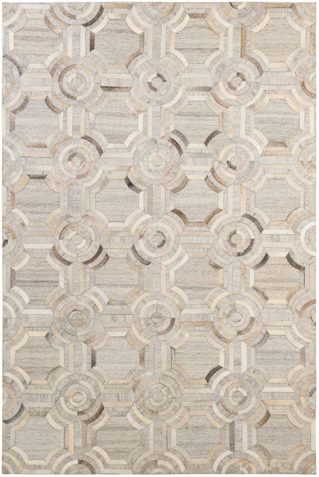 Detail image of 5' 2 x 7' 9 Cowhide - Patchwork Rug