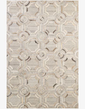 5' 2 x 7' 9 Cowhide - Patchwork Rug