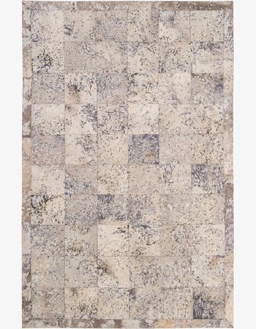 5' 4 x 8' 2 Cowhide - Patchwork Rug