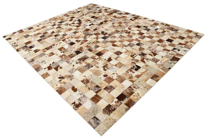 8' x 10' Cowhide Leather Rug