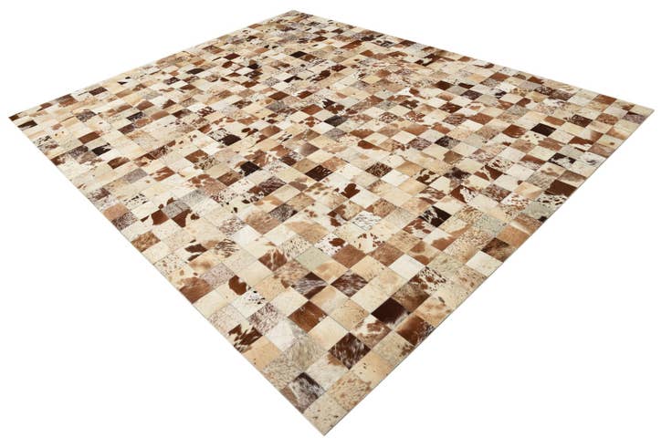 Detail image of 8' x 10' Cowhide Leather Rug