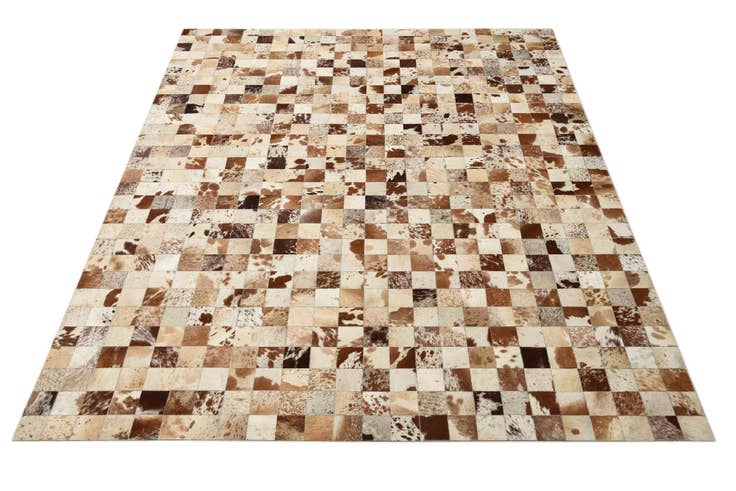 Detail image of 8' x 10' Cowhide Leather Rug