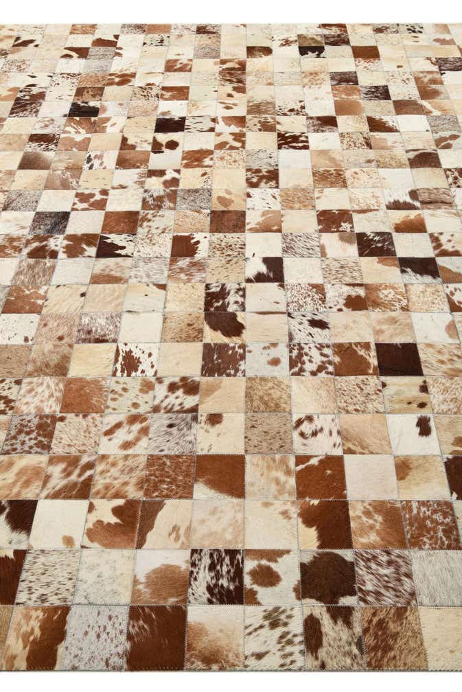 8' x 10' Cowhide Leather Rug