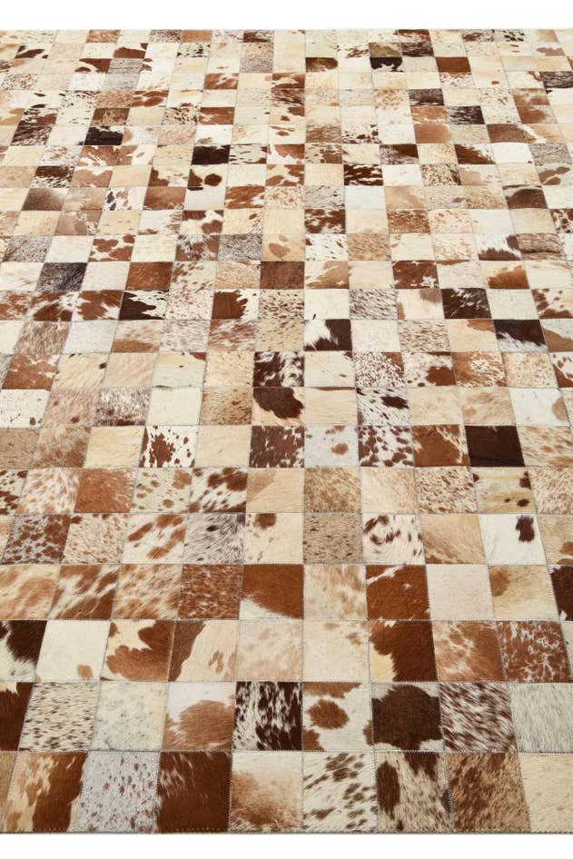 Detail image of 8' x 10' Cowhide Leather Rug