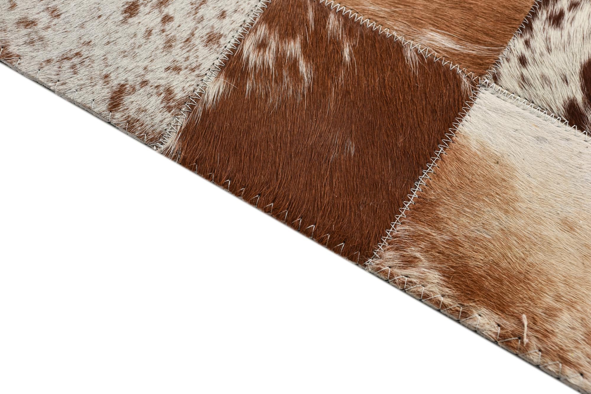 8' x 10' Cowhide Leather Rug
