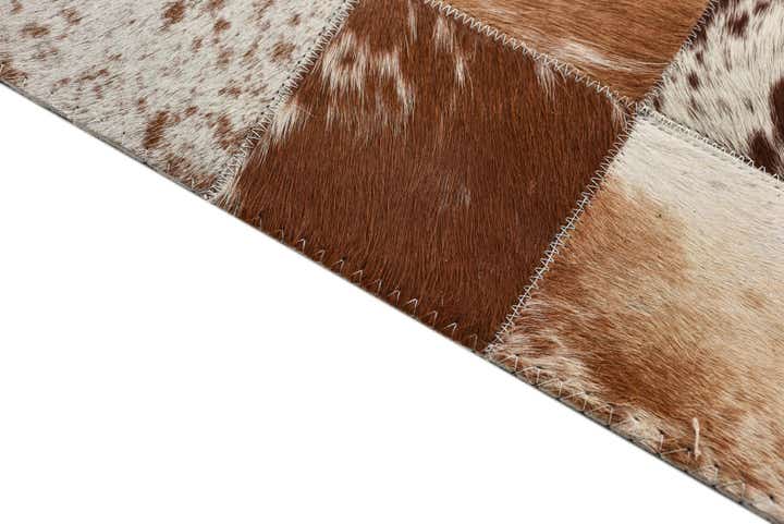 8' x 10' Cowhide Leather Rug