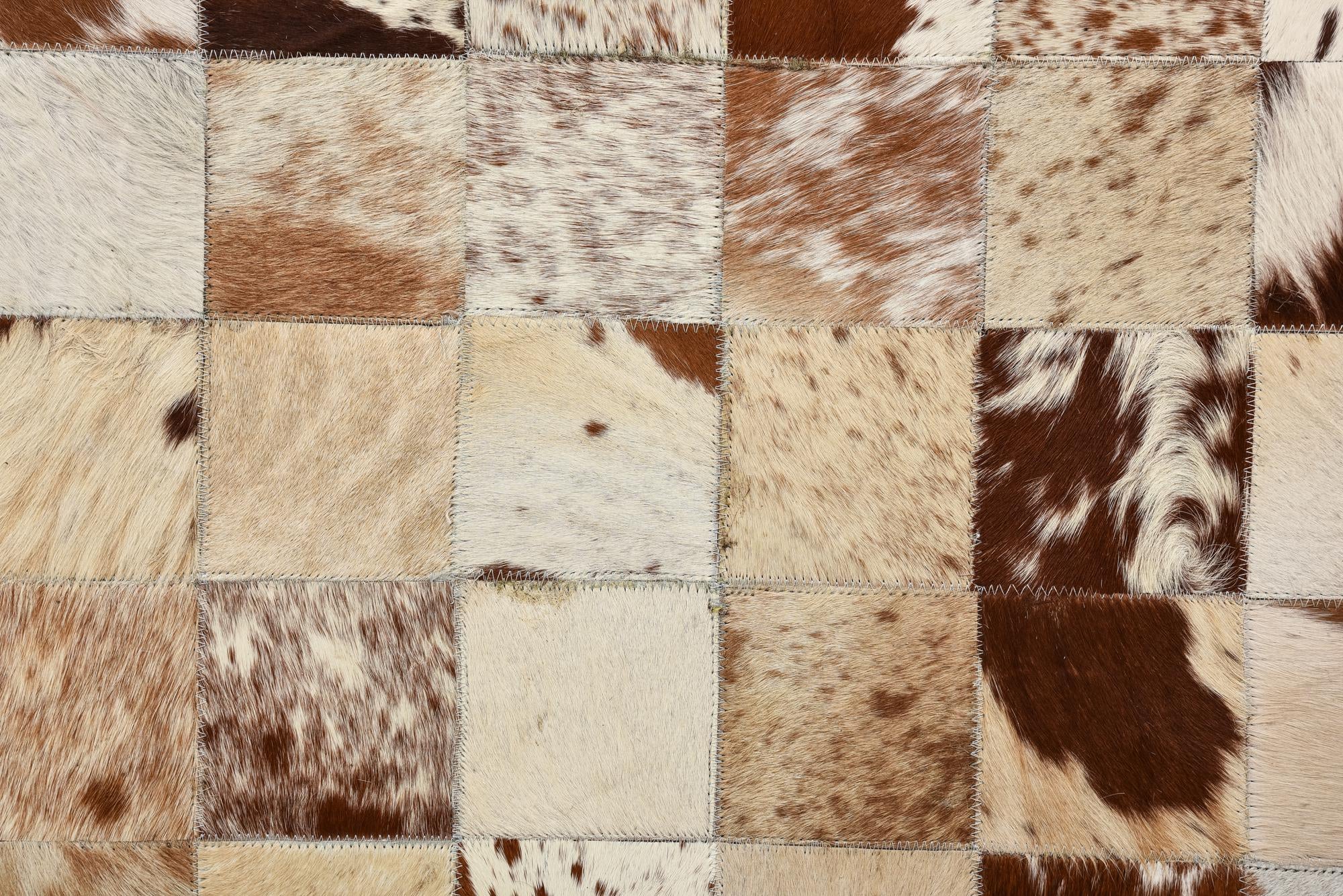 8' x 10' Cowhide Leather Rug