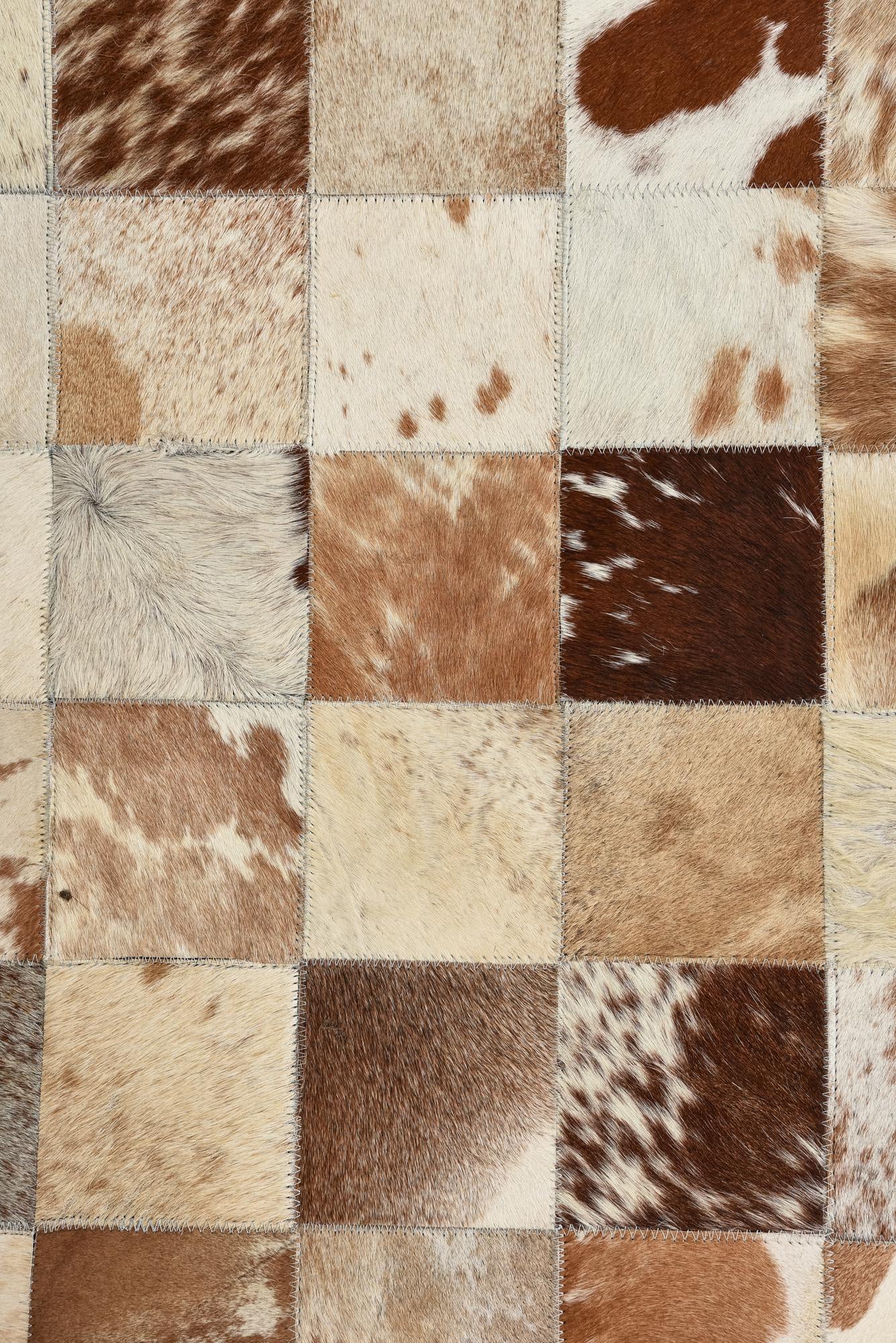 8' x 10' Cowhide Leather Rug