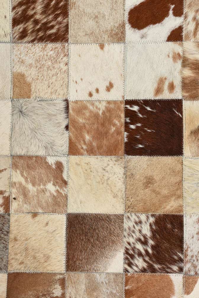 8' x 10' Cowhide Leather Rug